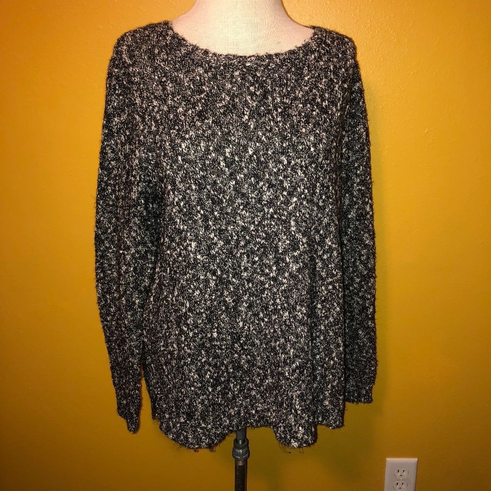 Buffalo David Bitton Sweater Black Crew Neck New L